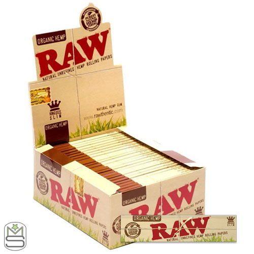 RAW King Size Slim Organic Hemp Rolling Papers