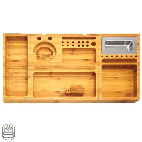 RAW Triple Flip Bamboo Rolling Tray