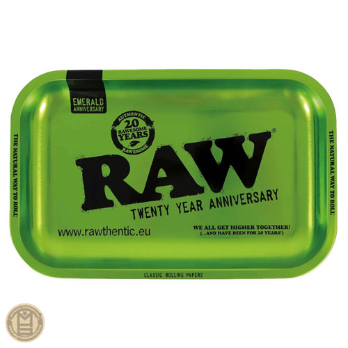RAW 20th Anniversary Emerald Green Rolling Tray